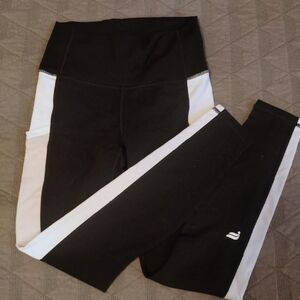 Fabletics Powerhold Black and White Leggings